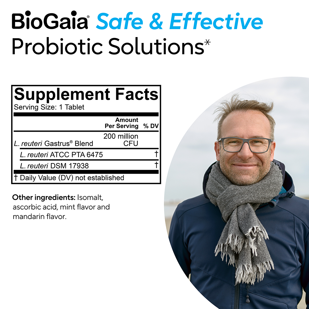 BioGaia Gastrus - Probióticos Masticables 